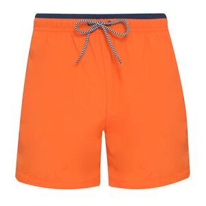 Asquith & Fox Mens Swim Shorts / Orange/Navy